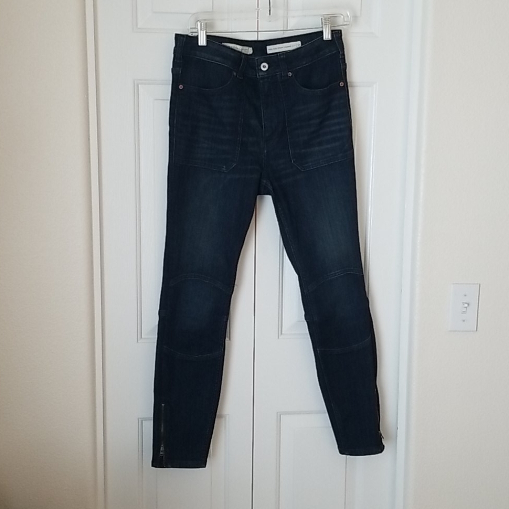 Pilcro High Rise Moto Denim Leggings
